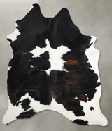 Tricolor X-Large Brazilian Cowhide Rug 8'2"H x 6'0"W #A54215 by Hudson Hides
