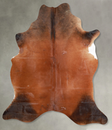 Warm Caramel X-Large Brazilian Cowhide Rug 7'4"H x 6'3"W #A54222 by Hudson Hides