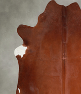 Solid Brown XX-Large Brazilian Cowhide Rug 7'10"H x 7'9"W #A54223 by Hudson Hides