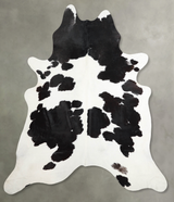 Black and White XX-Large Brazilian Cowhide Rug 7'7"H x 7'0"W #A54228 by Hudson Hides