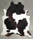Chocolate and White XX-Large Brazilian Cowhide Rug 9'0"H x 7'6"W #A54230 by Hudson Hides