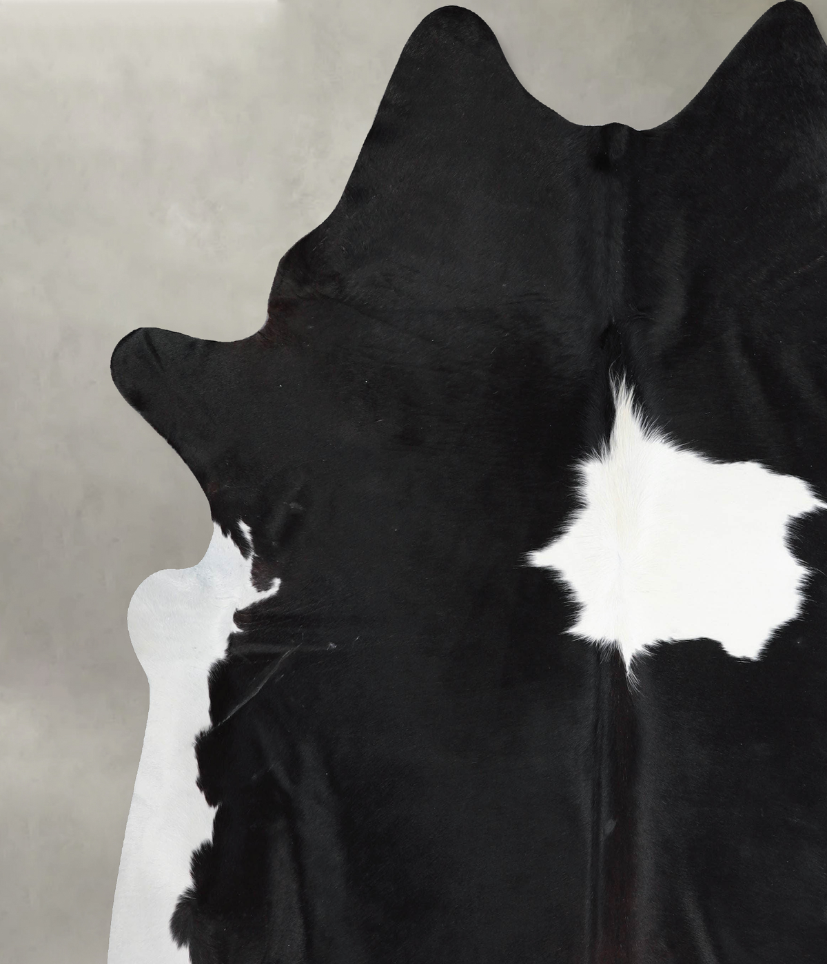 Black and White XX-Large Brazilian Cowhide Rug 7'10"H x 7'2"W #A54232 by Hudson Hides