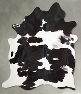 Black and White X-Large Brazilian Cowhide Rug 7'8"H x 6'2"W #A54233 by Hudson Hides