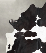 Black and White X-Large Brazilian Cowhide Rug 7'8"H x 6'2"W #A54233 by Hudson Hides