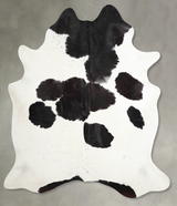 Black and White X-Large Brazilian Cowhide Rug 7'2"H x 6'2"W #A54234 by Hudson Hides