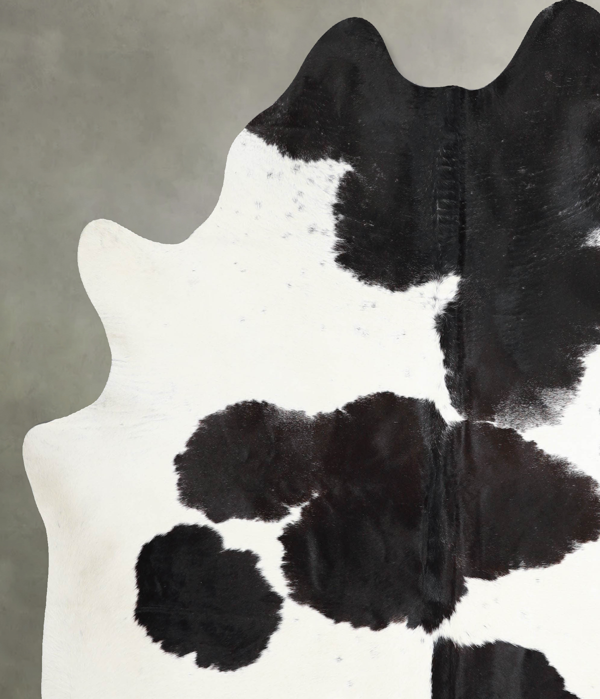 Black and White X-Large Brazilian Cowhide Rug 7'2"H x 6'2"W #A54234 by Hudson Hides