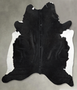 Black and White XX-Large Brazilian Cowhide Rug 7'5"H x 6'10"W #A54235 by Hudson Hides