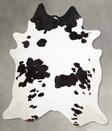 Black and White XX-Large Brazilian Cowhide Rug 8'2"H x 7'4"W #A54236 by Hudson Hides