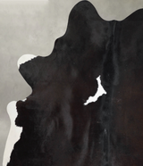 Chocolate and White X-Large Brazilian Cowhide Rug 7'4"H x 6'4"W #A54239 by Hudson Hides