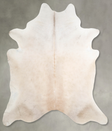 Ivory with Beige XX-Large Brazilian Cowhide Rug 8'3"H x 7'2"W #A54240 by Hudson Hides