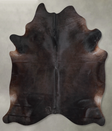 Solid Black XX-Large Brazilian Cowhide Rug 7'7"H x 6'7"W #A54242 by Hudson Hides