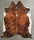 Medium Brindle X-Large Brazilian Cowhide Rug 6'9"H x 6'11"W #A54248 by Hudson Hides