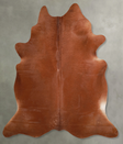 Solid Brown XX-Large Brazilian Cowhide Rug 7'7"H x 7'3"W #A54251 by Hudson Hides