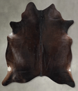 Chocolate X-Large Brazilian Cowhide Rug 6'11"H x 5'11"W #A54259 by Hudson Hides