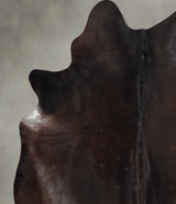 Chocolate X-Large Brazilian Cowhide Rug 6'11"H x 5'11"W #A54259 by Hudson Hides