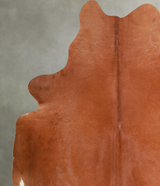 Solid Brown XX-Large Brazilian Cowhide Rug 7'9"H x 6'10"W #A54260 by Hudson Hides
