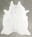 Light Grey X-Large Brazilian Cowhide Rug 7'8"H x 6'2"W #A54264 by Hudson Hides