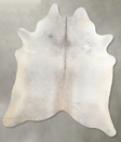 Medium Grey X-Large Brazilian Cowhide Rug 7'3"H x 6'7"W #A54266 by Hudson Hides