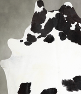 Black and White XX-Large Brazilian Cowhide Rug 8'9"H x 7'5"W #A54269 by Hudson Hides