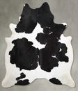 Black and White XX-Large Brazilian Cowhide Rug 7'8"H x 6'9"W #A54270 by Hudson Hides