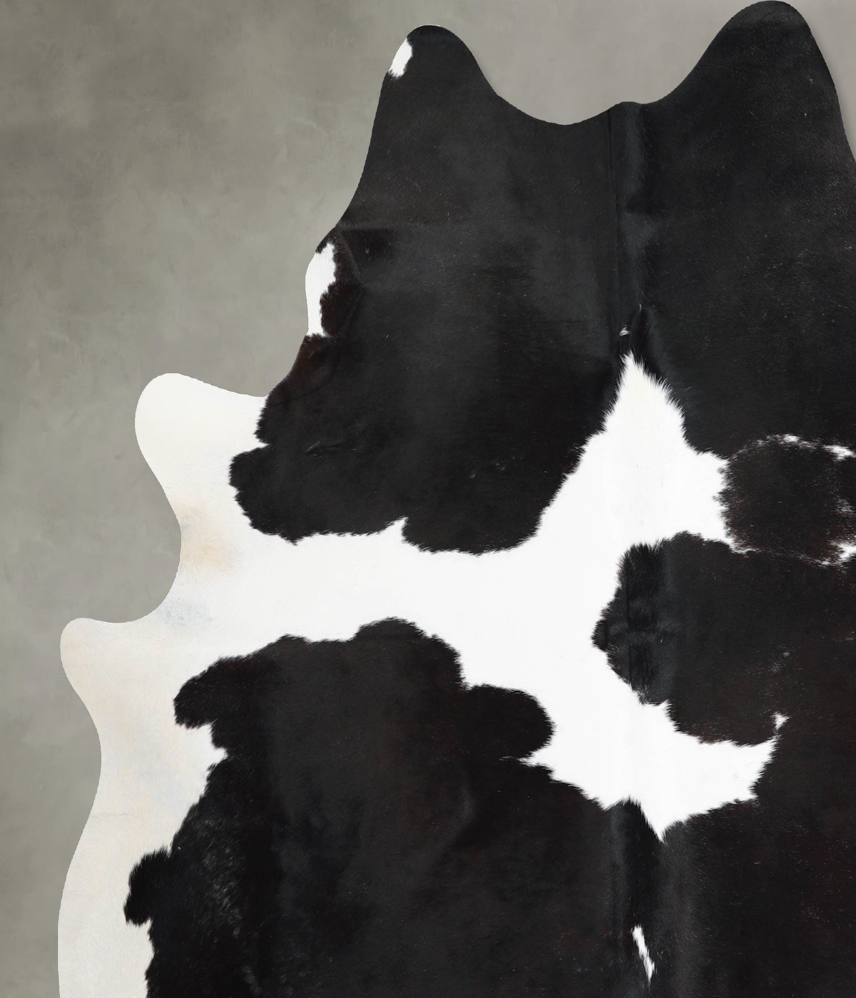 Black and White XX-Large Brazilian Cowhide Rug 7'8"H x 6'9"W #A54270 by Hudson Hides