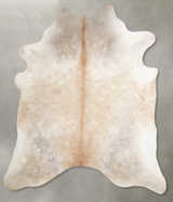 Light Caramel XX-Large Brazilian Cowhide Rug 7'9"H x 6'9"W #A54271 by Hudson Hides