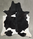 Black and White XX-Large Brazilian Cowhide Rug 8'6"H x 6'11"W #A54273 by Hudson Hides