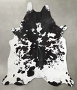 Black and White XX-Large Brazilian Cowhide Rug 7'9"H x 7'3"W #A54276 by Hudson Hides