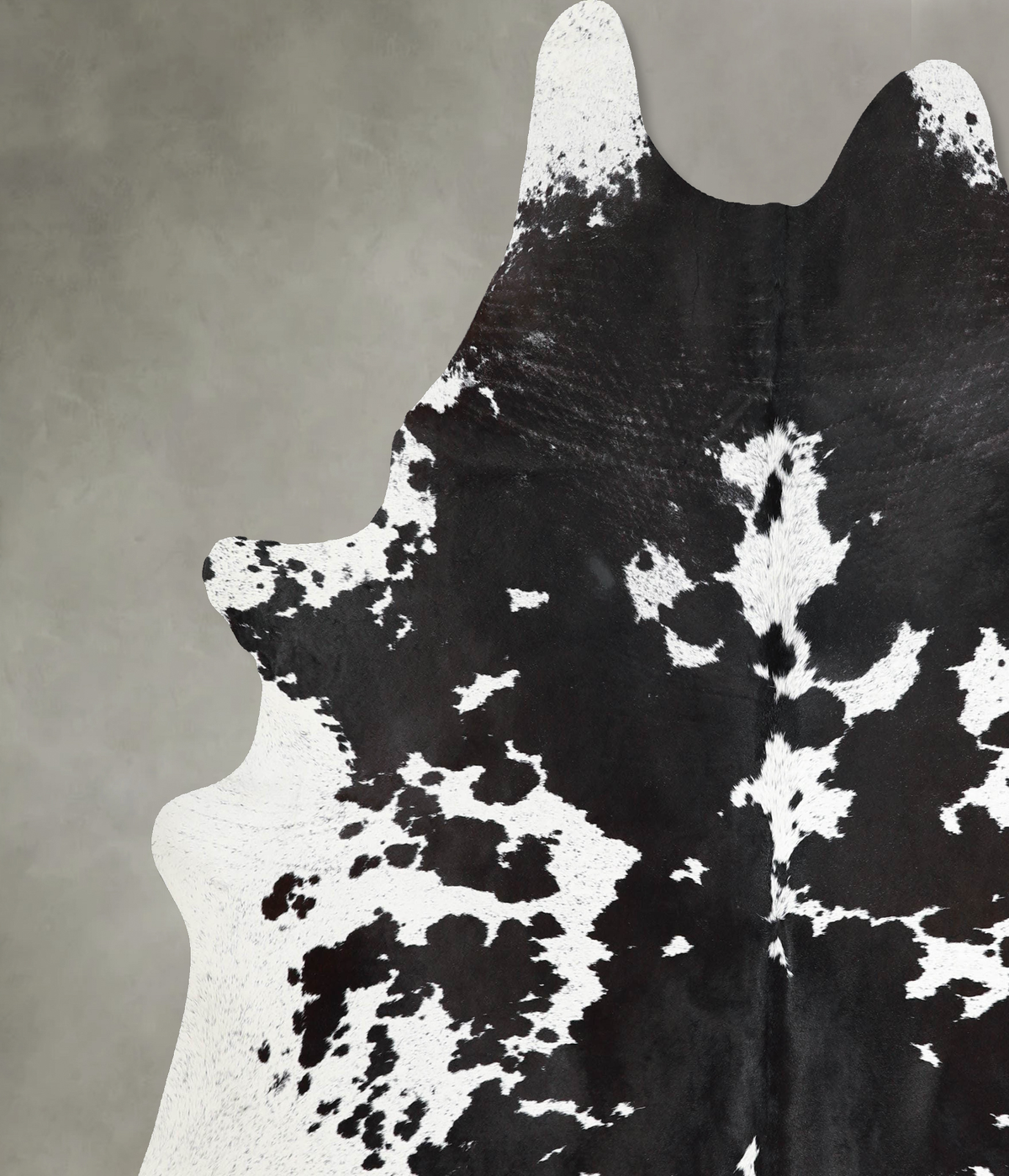 Black and White XX-Large Brazilian Cowhide Rug 7'9"H x 7'3"W #A54276 by Hudson Hides