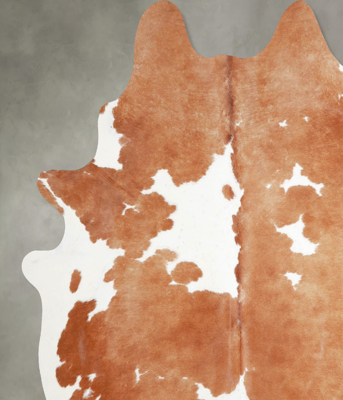 Brown and White X-Large Brazilian Cowhide Rug 7'5"H x 6'8"W #A54279 by Hudson Hides