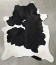 Black and White X-Large Brazilian Cowhide Rug 7'6"H x 6'5"W #A54284 by Hudson Hides