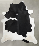 Black and White X-Large Brazilian Cowhide Rug 7'6"H x 6'5"W #A54284 by Hudson Hides
