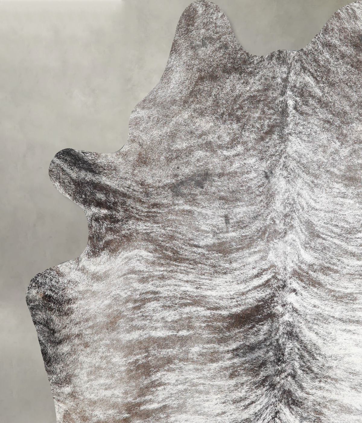 Grey Brindle X-Large Brazilian Cowhide Rug 7'7"H x 6'3"W #A54285 by Hudson Hides