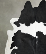 Black and White XX-Large Brazilian Cowhide Rug 8'8"H x 7'11"W #A54286 by Hudson Hides