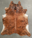 Medium Brindle XX-Large Brazilian Cowhide Rug 8'0"H x 7'3"W #A54288 by Hudson Hides