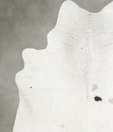 Ivory with Beige X-Large Brazilian Cowhide Rug 7'3"H x 6'9"W #A54289 by Hudson Hides