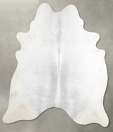 Medium Grey X-Large Brazilian Cowhide Rug 7'2"H x 6'6"W #A54290 by Hudson Hides