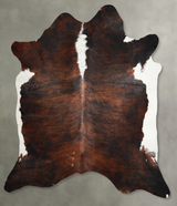 Tricolor XX-Large Brazilian Cowhide Rug 7'9"H x 7'0"W #A54291 by Hudson Hides