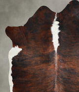 Tricolor XX-Large Brazilian Cowhide Rug 7'9"H x 7'0"W #A54291 by Hudson Hides