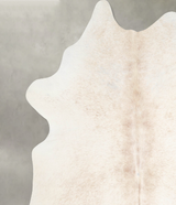 Ivory with Beige X-Large Brazilian Cowhide Rug 7'9"H x 6'5"W #A54293 by Hudson Hides