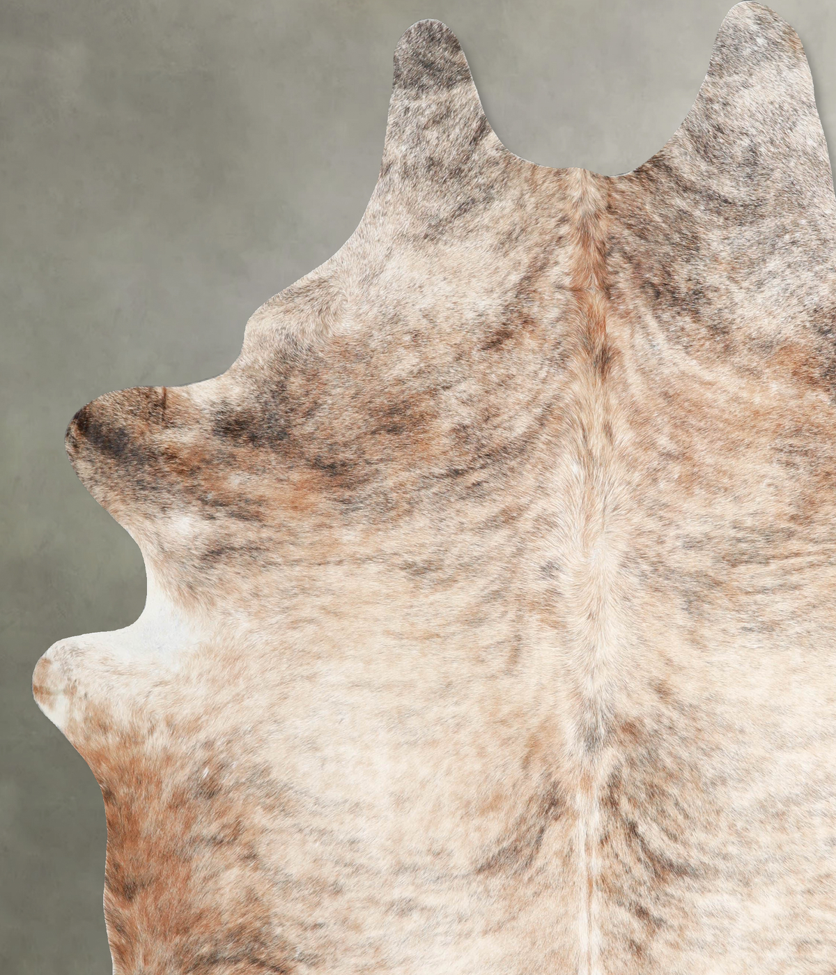 Light Brindle XX-Large Brazilian Cowhide Rug 8'3"H x 7'0"W #A54299 by Hudson Hides