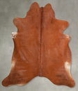 Solid Brown X-Large Brazilian Cowhide Rug 7'3"H x 6'9"W #A54304 by Hudson Hides
