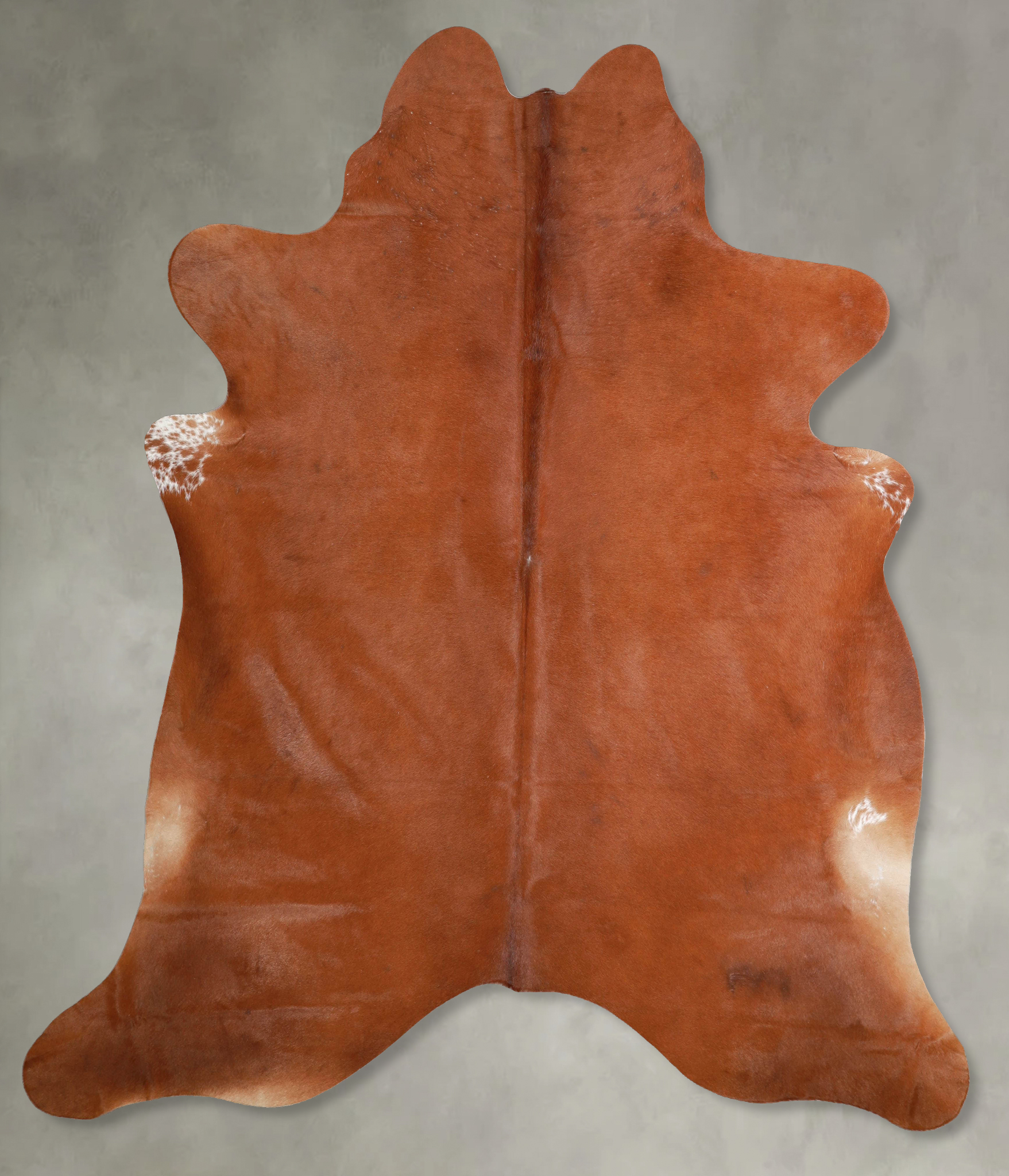 Solid Brown Cowhide Rug #A54304