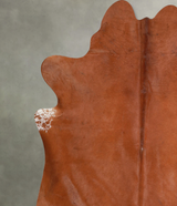 Solid Brown X-Large Brazilian Cowhide Rug 7'3"H x 6'9"W #A54304 by Hudson Hides