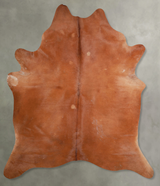Solid Brown X-Large Brazilian Cowhide Rug 7'10"H x 6'4"W #A54309 by Hudson Hides