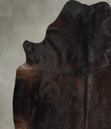Chocolate XX-Large Brazilian Cowhide Rug 7'8"H x 6'11"W #A54316 by Hudson Hides