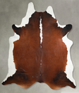 Chocolate and White XX-Large Brazilian Cowhide Rug 9'1"H x 7'11"W #A54317 by Hudson Hides