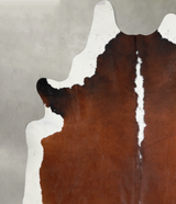 Chocolate and White XX-Large Brazilian Cowhide Rug 9'1"H x 7'11"W #A54317 by Hudson Hides