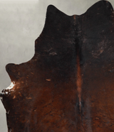 Chocolate and White X-Large Brazilian Cowhide Rug 7'7"H x 6'4"W #A54329 by Hudson Hides