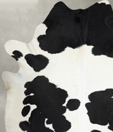 Black and White XX-Large Brazilian Cowhide Rug 8'2"H x 7'4"W #A54332 by Hudson Hides